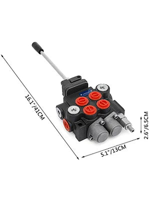 2 or3 Spool 11GPM3600PSI Directional Hydraulic Control Valve, Double Acting, Suitable Use for Pump Hydraulic Cylinder Motor