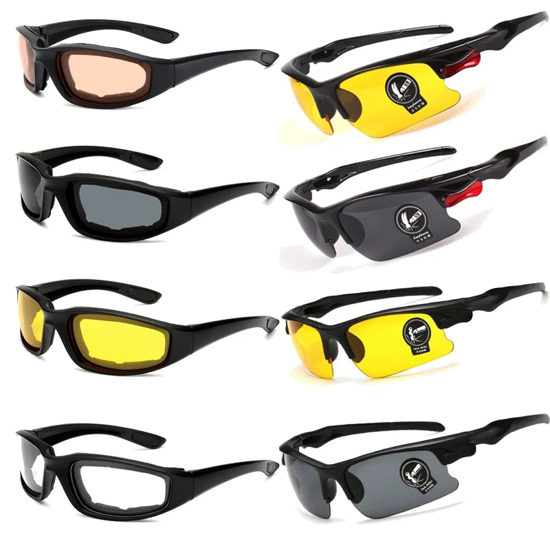 Car, Motorcycle Polarized Sunglasses. Men, Women Outdoor Riding Sunglasses. Windproof Night Vision
