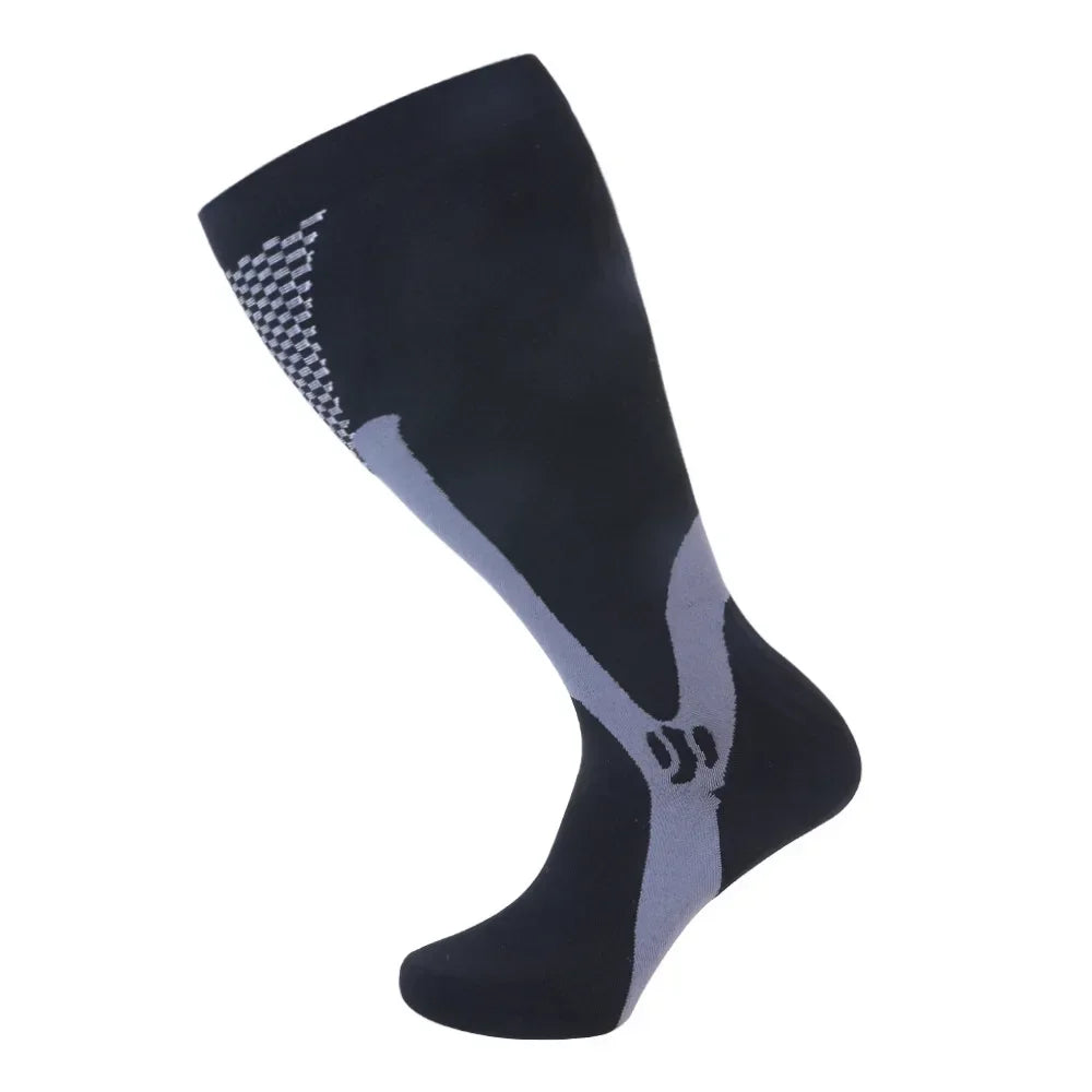 1/3Pairs 3XL-7XLPlus Size Wide Calf Compression Socks Women Men 15-20mmhg