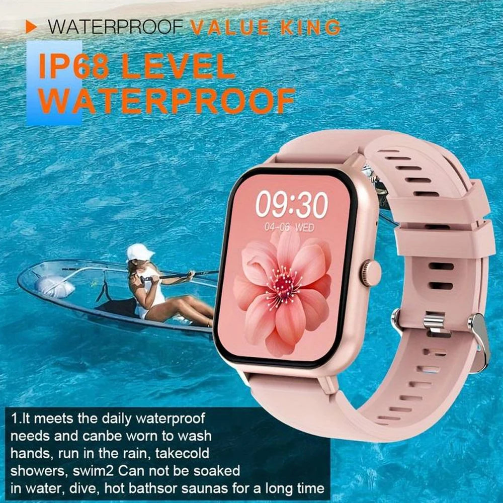 Smart Watch Dial Custom Bluetooth Sport Modes Heart Rate Monitor, Waterproof Smartwatch For Men Women