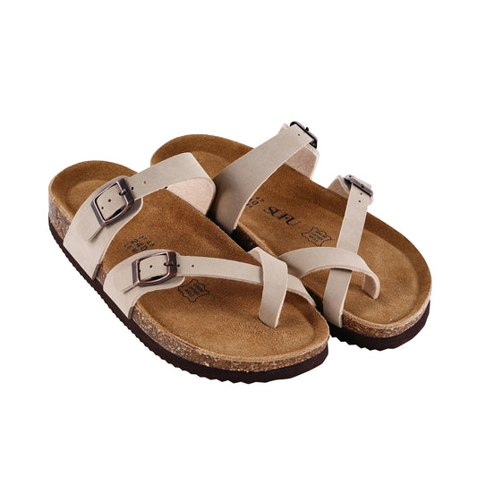 Casual Flip Flops Soft Footbed Leather Sandals