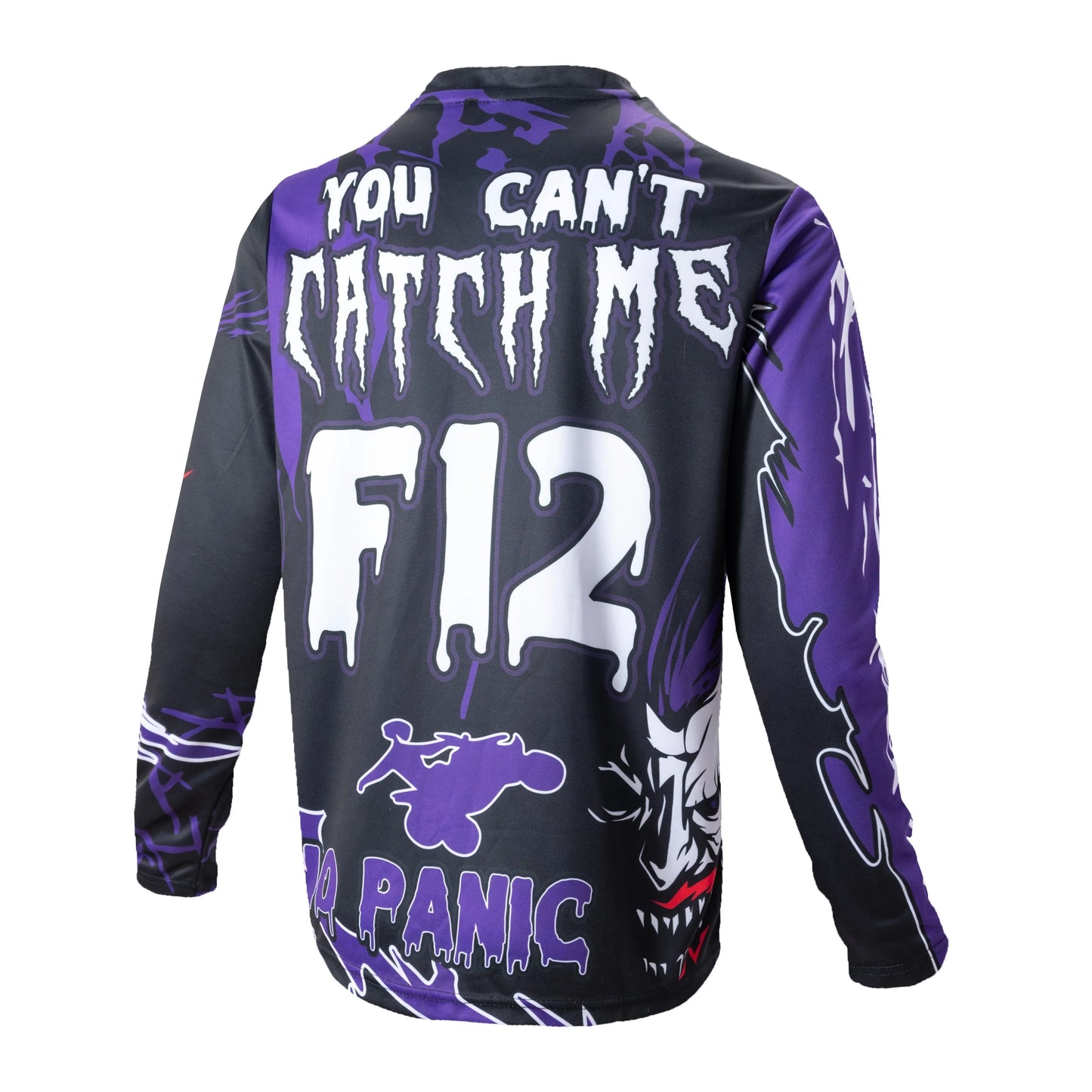Motorcycle Jersey Wicking Long Sleeved Sweat Absorbing  Cycling Shirt For Biking Riding Sports