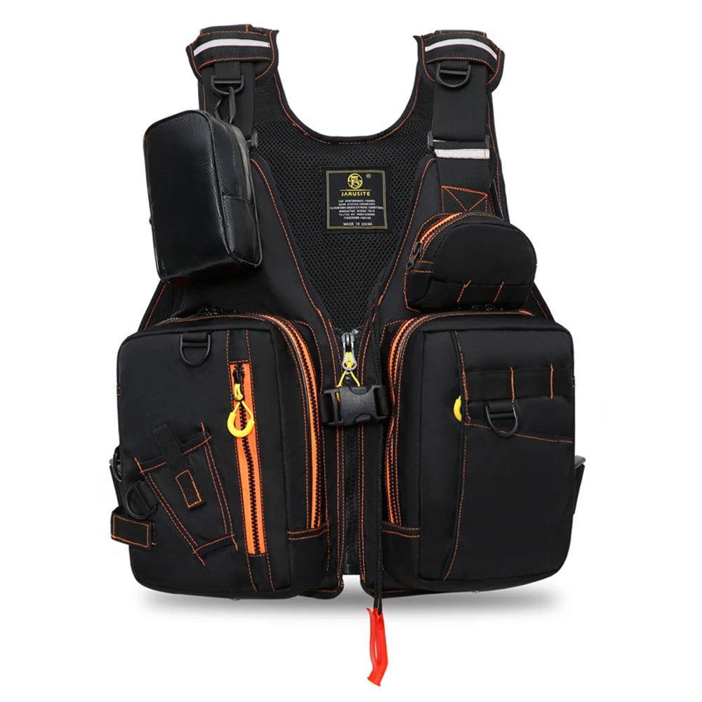 Multi-Functional Life Jacket Vest For Outdoor Fishing, A Must-Have For Safety, Multiple Pockets For Storage Buoyant Material