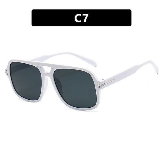 New Women Sunglasses ,Modern Trendy T-Shaped Large Frame Pilot Sun Glasses