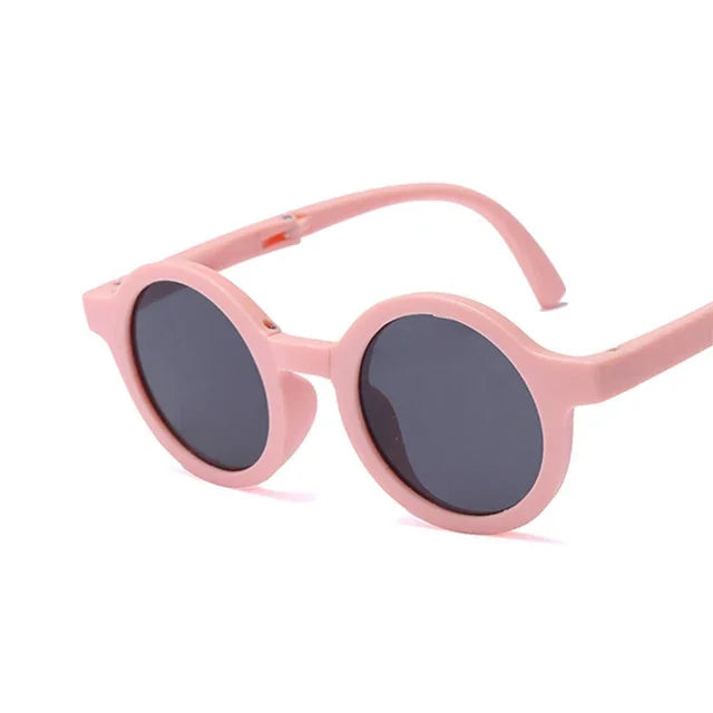 Foldable Kids Sunglasses, Round Shades