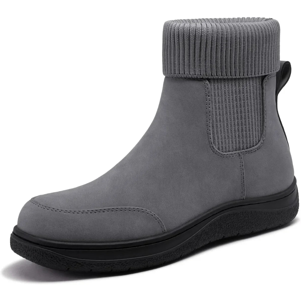 Women's Chelsea Ankle Boots Comfortable Winter Short Leather Boots