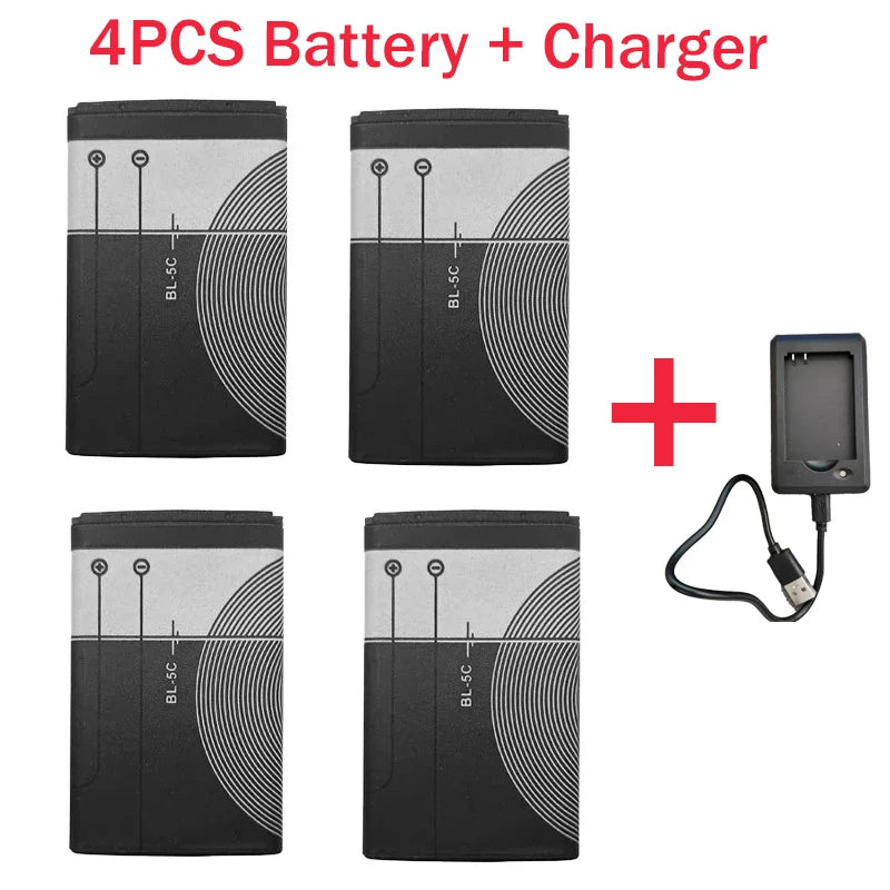 3.7V 1020mAh Battery -5C Rechargeable Batteries For Nokia 2112 2118 2255 2270 2280 2300 2600 2610 3125 3230
