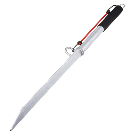 Sand Spike Boat Anchor Pole, 36" Galvanized Carbon Steel Slide Anchor Shore Spike Anchor for Small Boat Jetski Pontoon