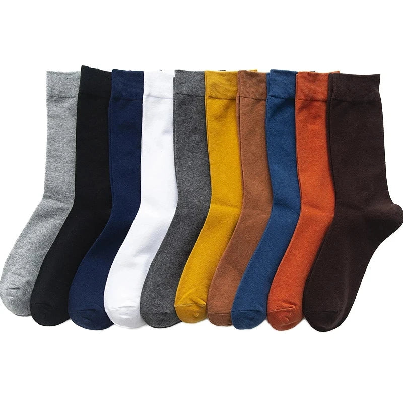 5 Pairs High Quality Men's, Women's Cotton Socks, Long Socks For Men, Dress, Casual
