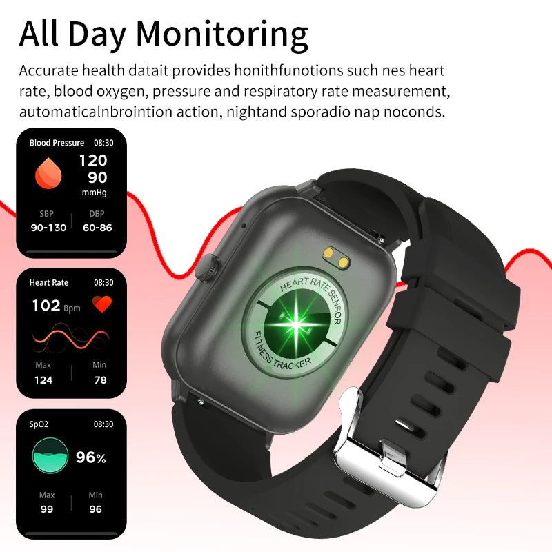 Smart Watch  Men, Woman Bluetooth Call Fitness Tracker Waterproof 1.83-inch Screen Watches Sport Ladies Men Smartwatch