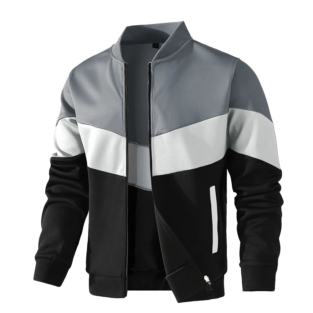 Men's Jacket Wind proof Bomber Overshirt Zip-Up