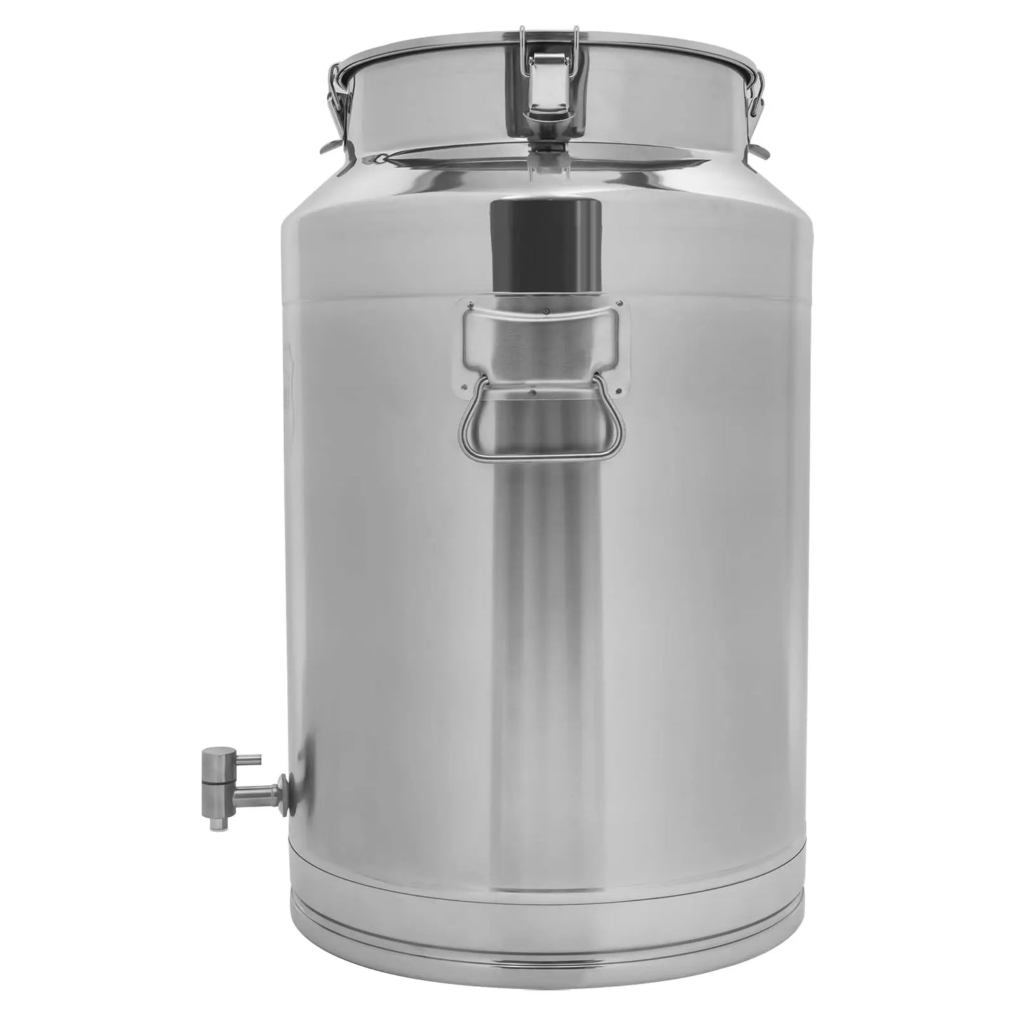 76L/20Gal fluid storage Can with Spigot - 304 Stainless Steel Dispenser, Container for Liquid & Dry Goods, Wine