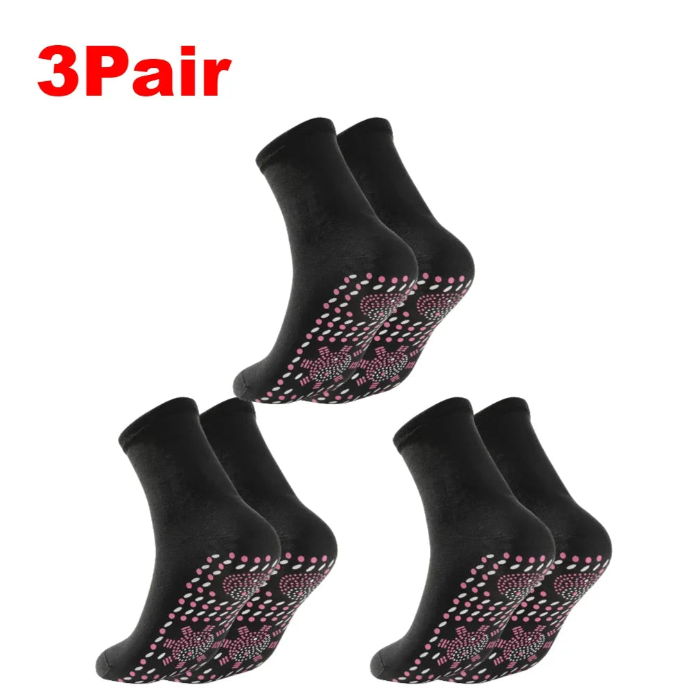 1-5 Pairs Winter Thermal Socks, Soft Elastic, Thicken Anti-Slip with Self Heating Technology, Unisex