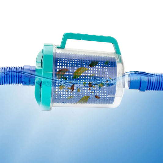 Inline Pool Leaf Canister Pool Vacuum Filter with 5 Skimmer Socks Pool Leaf Collector for W26705 Pentair R211084