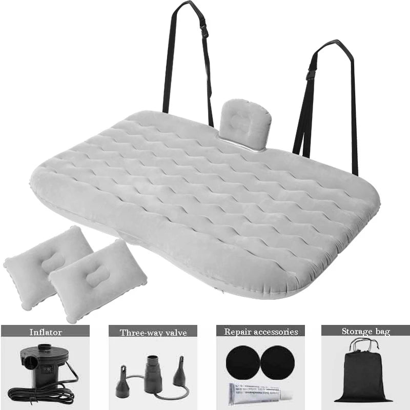 Back Seat Car Seat Cover, Camping Air Mattress,  Travel Bed, Inflatable Extra Long Mattress For SUV