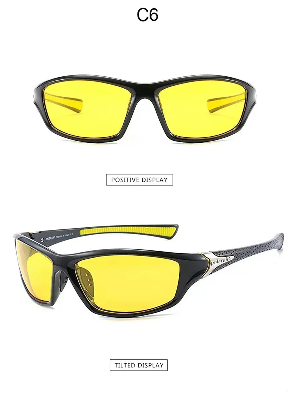UV400  Driving Sun Glasses For Men Polarized Stylish Sunglasses