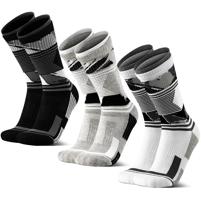 3 Pairs Men's Mid-Calf Sports Socks