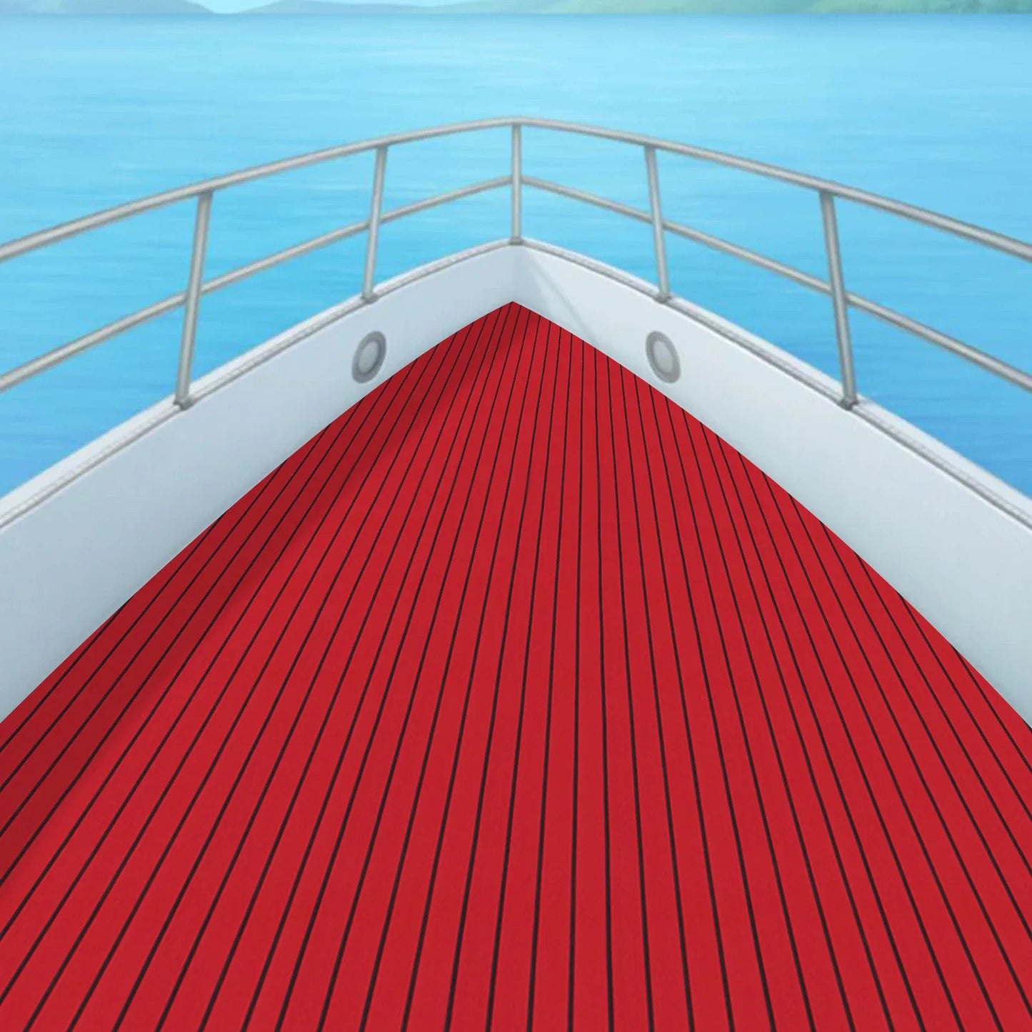Boat Flooring EVA FoamDeck Flooring Decking Marine Boat Carpeting 94.5''X35.4''X0.24'' Non-Slip Mats for Yacht
