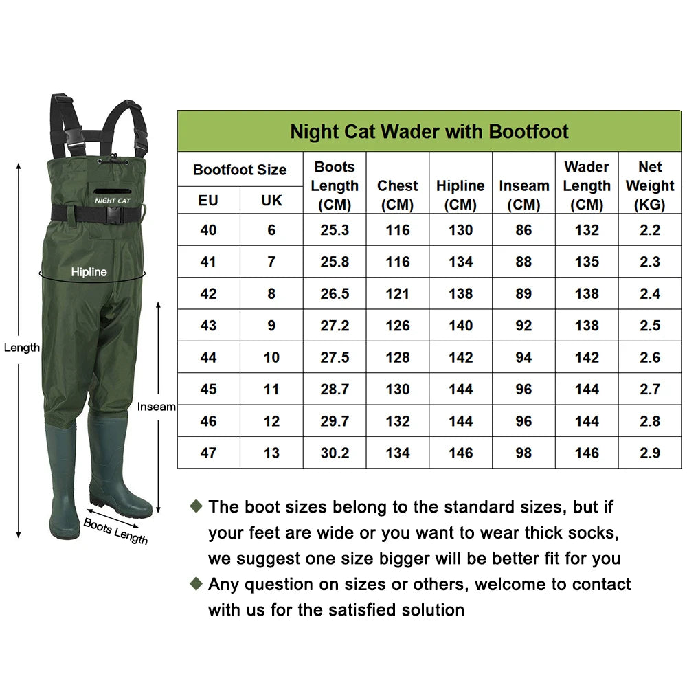 Lightweight Fishing Waders Full Waterproof Breathable Pants Pvc Rubber Fly Fishing Hunting Chest Waders With Boots
