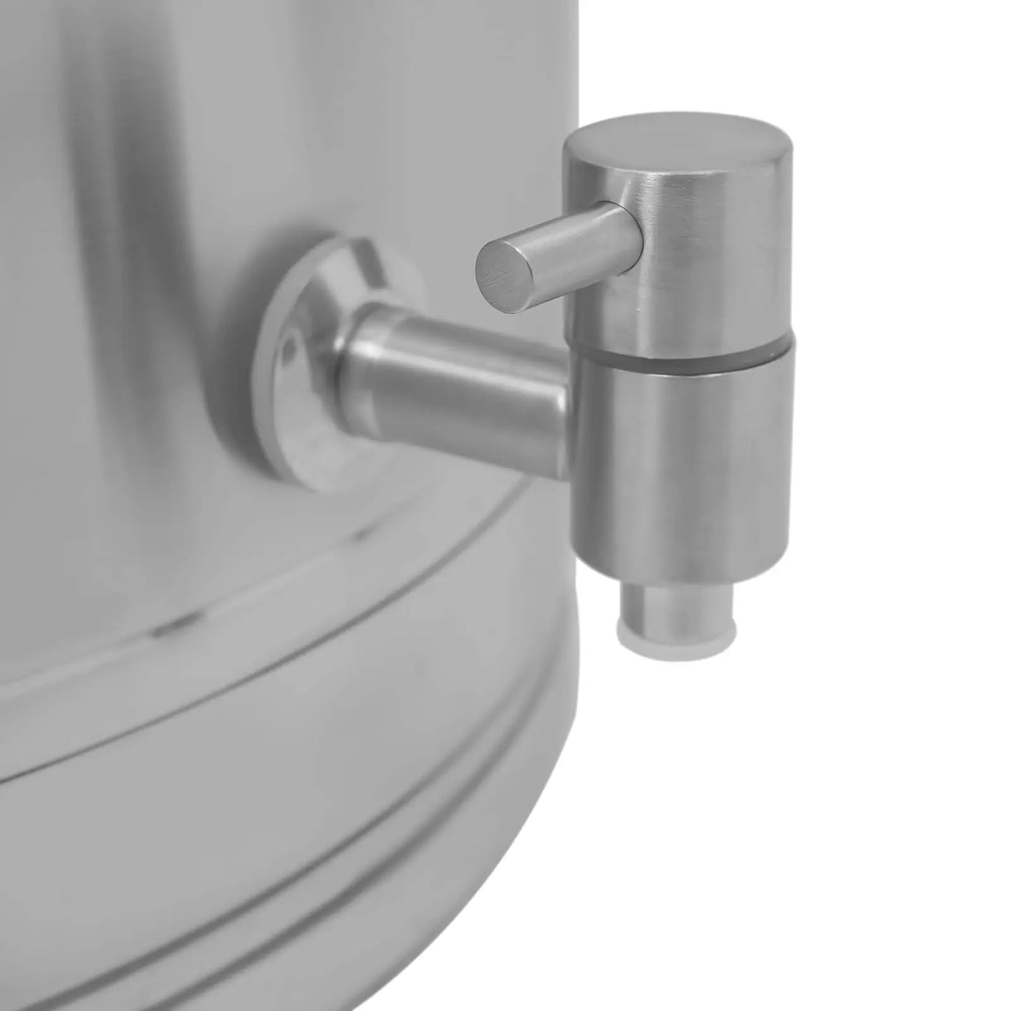 76L/20Gal fluid storage Can with Spigot - 304 Stainless Steel Dispenser, Container for Liquid & Dry Goods, Wine