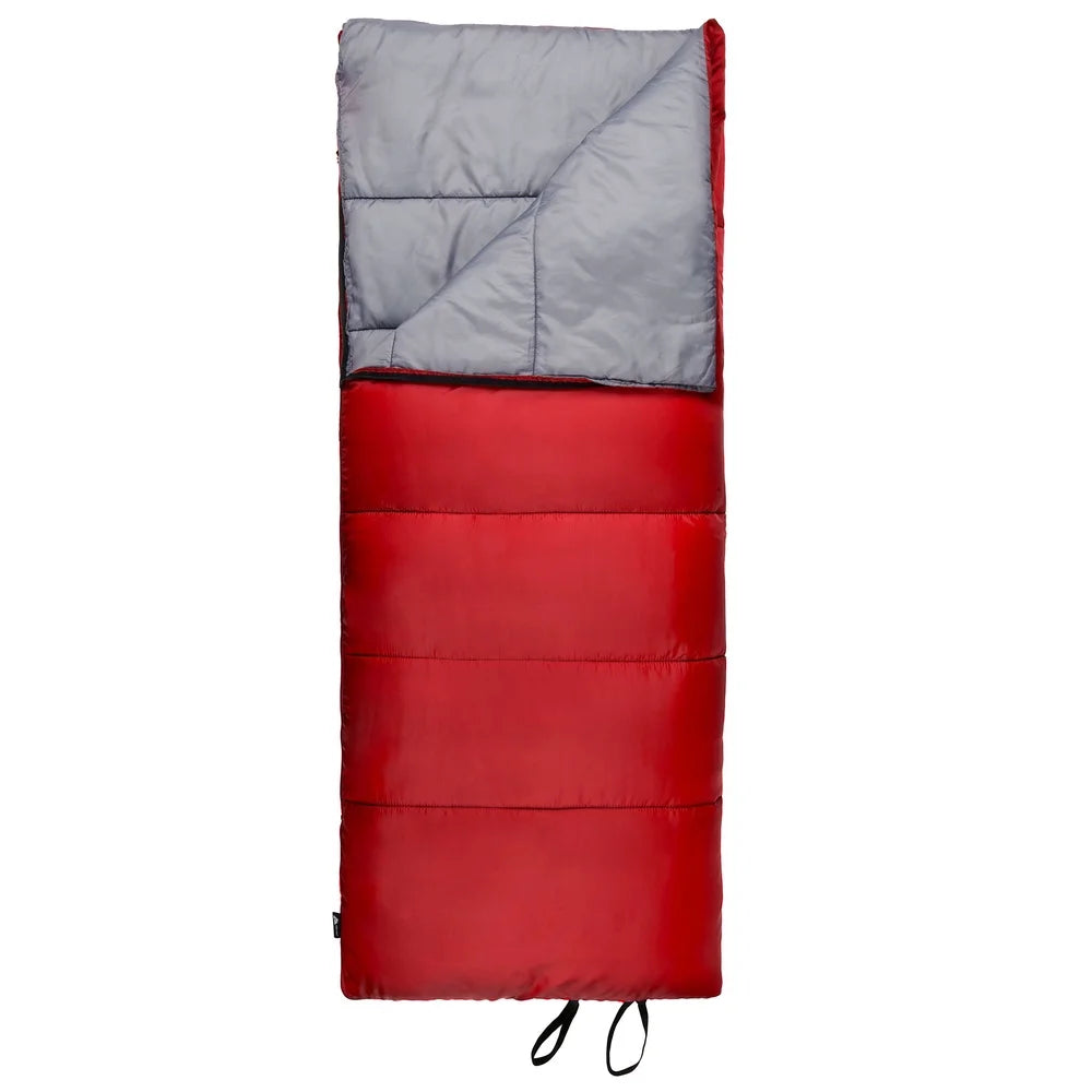 Warm Weather Sleeping Bag Compact Lightweight Camping Travel Quilt Machine Washable Insulated, Polyester Fabric Stuff Sack