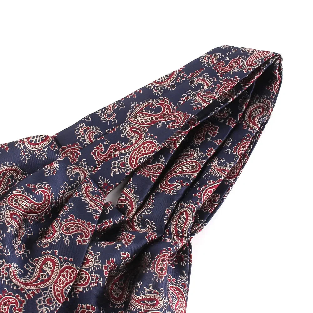 Paisley Cashew Tie Cravat Ascot