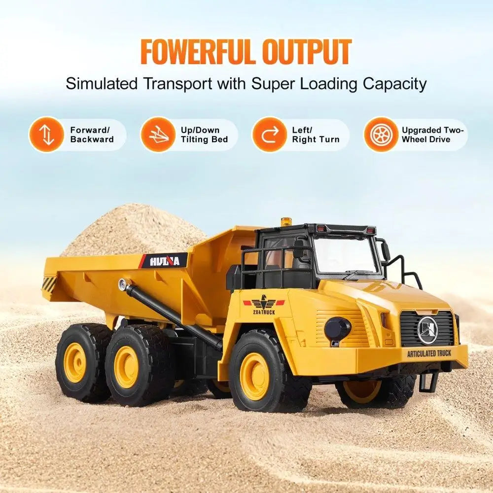 RC Remote Control Dump Truck 11CH 1:16 Scale Construction Vehicle Toy