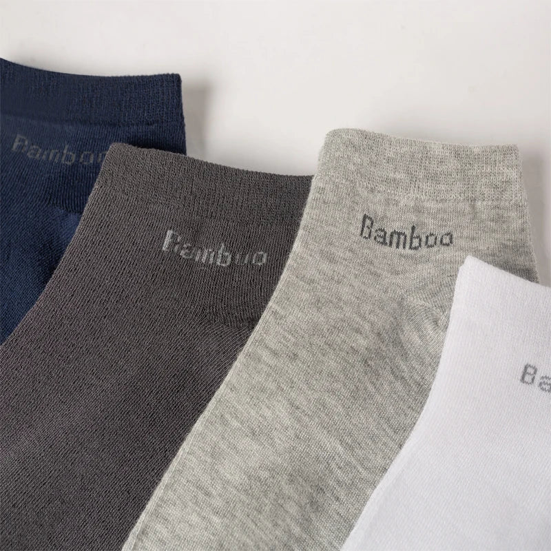 5 Pairs High Quality Men Bamboo Fiber Socks, Short Summer Breathable. Anti-Bacterial Ankle Socks size 6 to 12