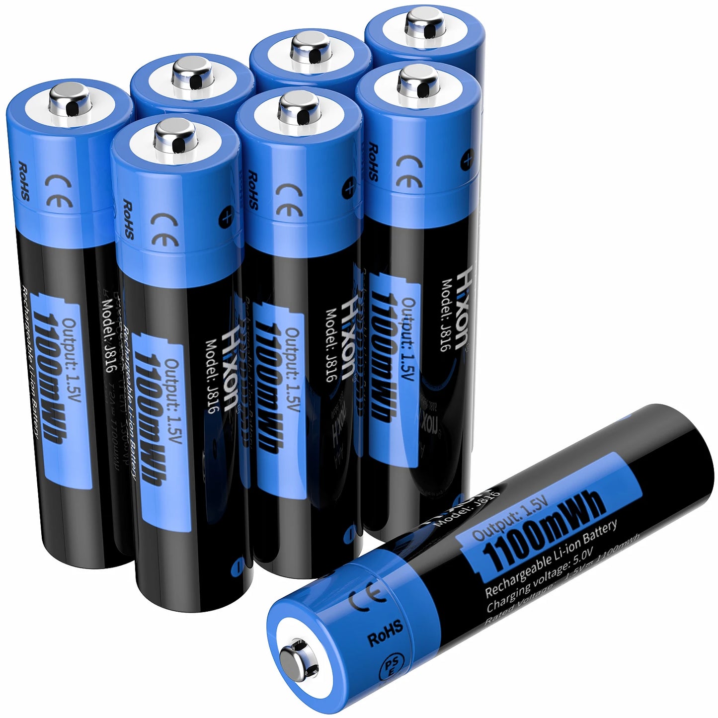 1.5V AA & AAA Lithium Ion Battery Fast Charging Rechargeable Battery