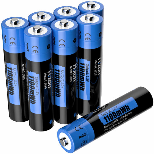1.5V AA & AAA Lithium Ion Battery Fast Charging Rechargeable Battery