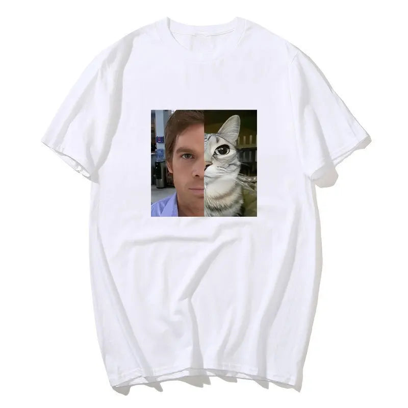 T Shirts Funny Short Sleeve O Neck, Unisex Streetwear Printed T-shirt