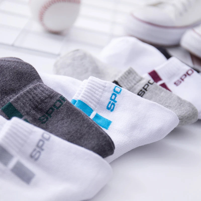 6 pairs of socks, men's mid length socks, anti odor socks, sweat absorbing