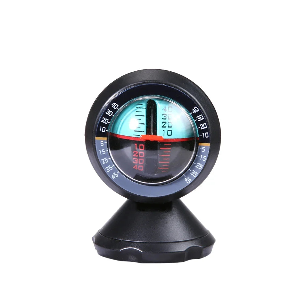 Multifunction Car Inclinometer Level Tilt Gauge Indicator, Slope Meter Gradient Balancer for Outdoor Camping