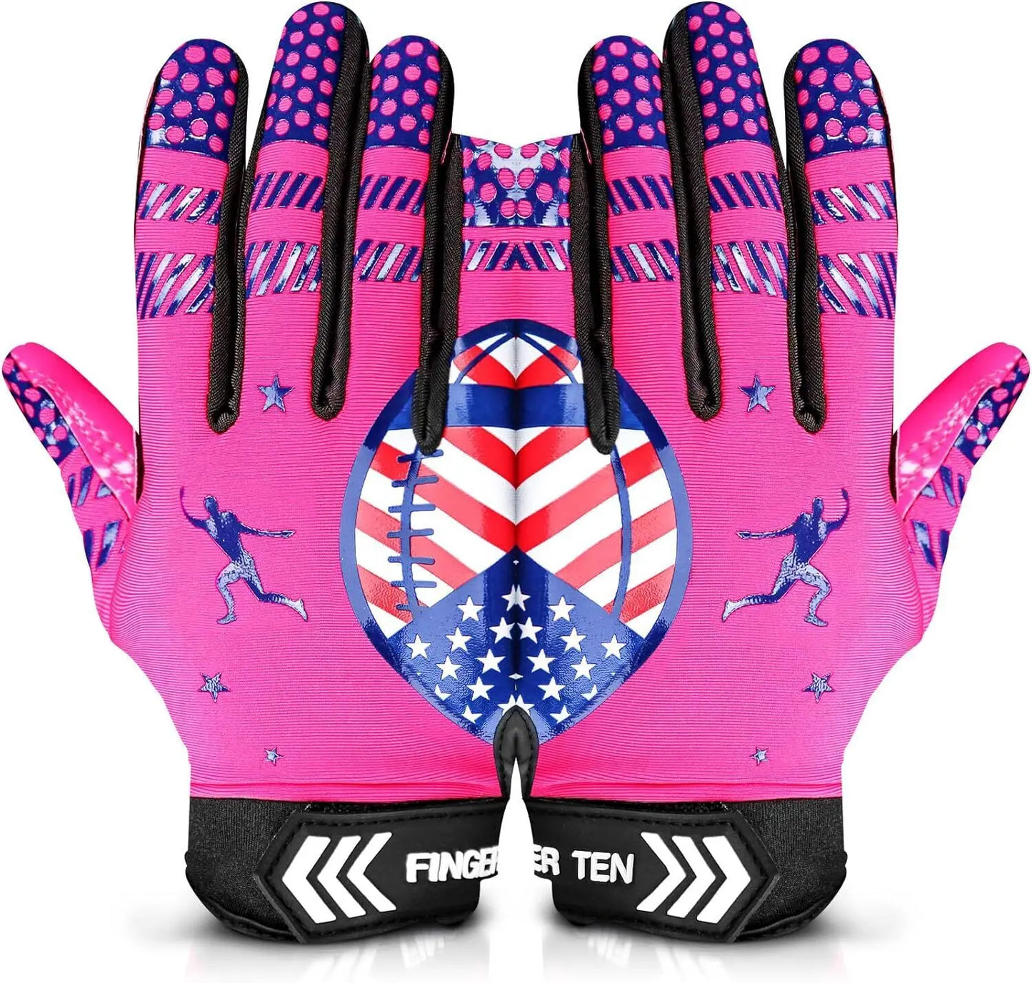 Football Receiver Gloves Youth Receiving Gloves Durable Breathable Flexible for Kids Boys Girls