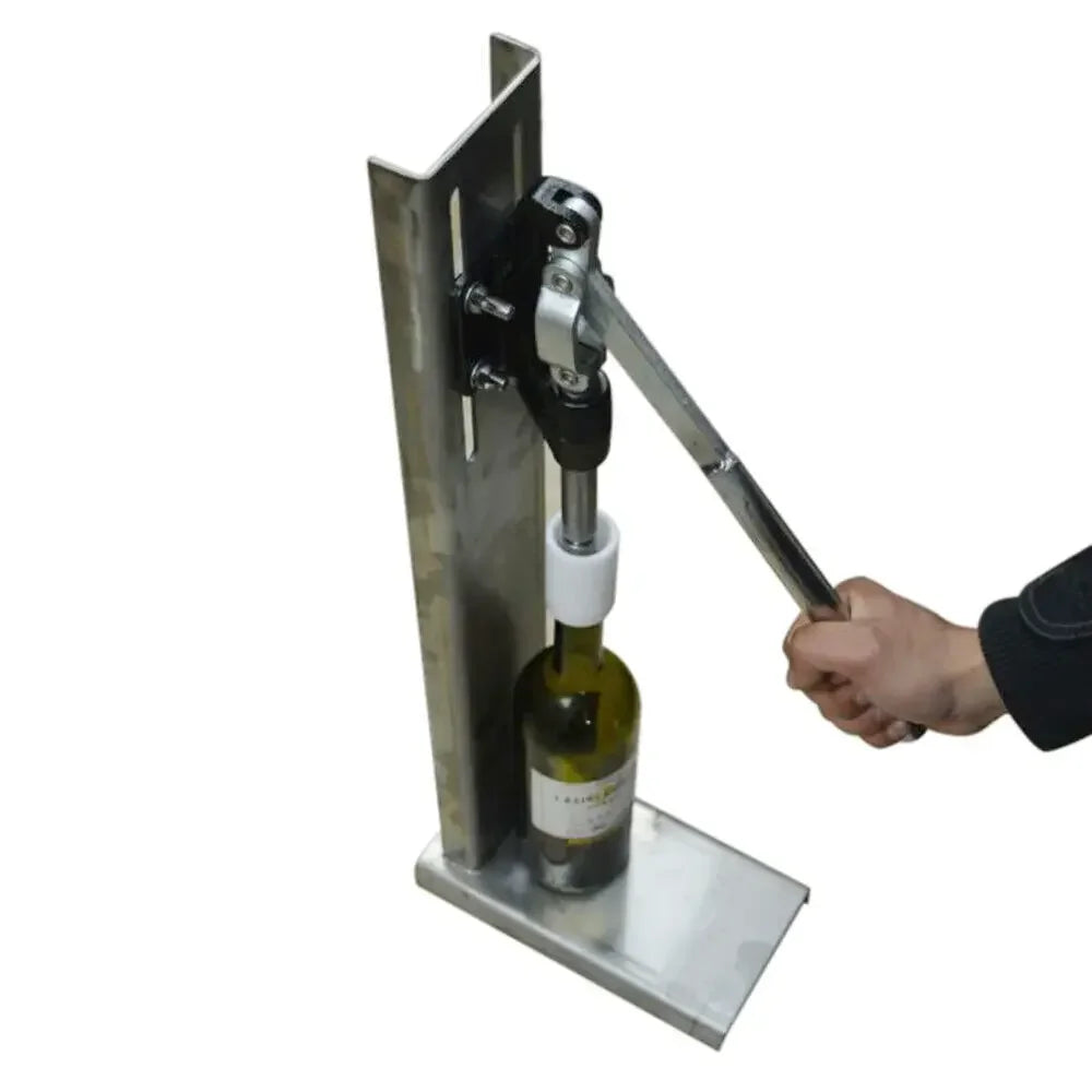 Efficient Bottle Corking Tool, Stopping Speed with 2 POM Heads for Wine Making