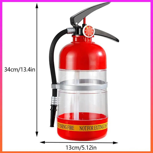 1.5L Beverage Dispenser, Creative Fire Extinguisher Shape Beer, Wine Pourer. Large Capacity Acrylic for Wine Spirits Beer Liquor Drinks