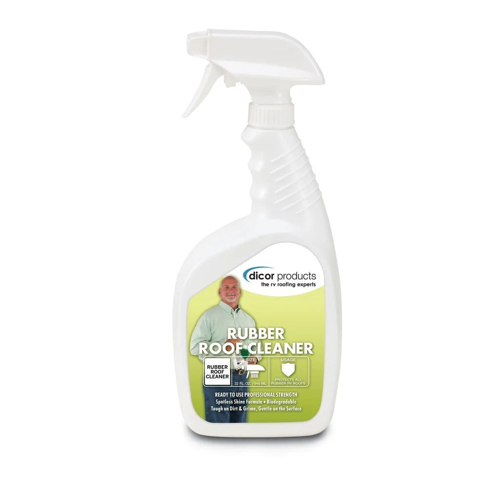 Professional RV Rubber Roof Cleaner, Biodegradable Deep Clean Formula, Safe Use Also on Boats, Cars, Motorcycles 32Oz Spray Ready to Use