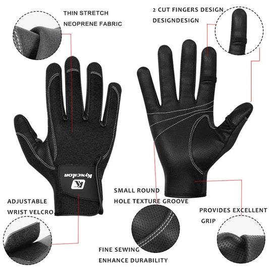 Winter Fleece Gloves for Men Women 2 Cut Half-Finger, Flexible, Anti-Slip, Waterproof