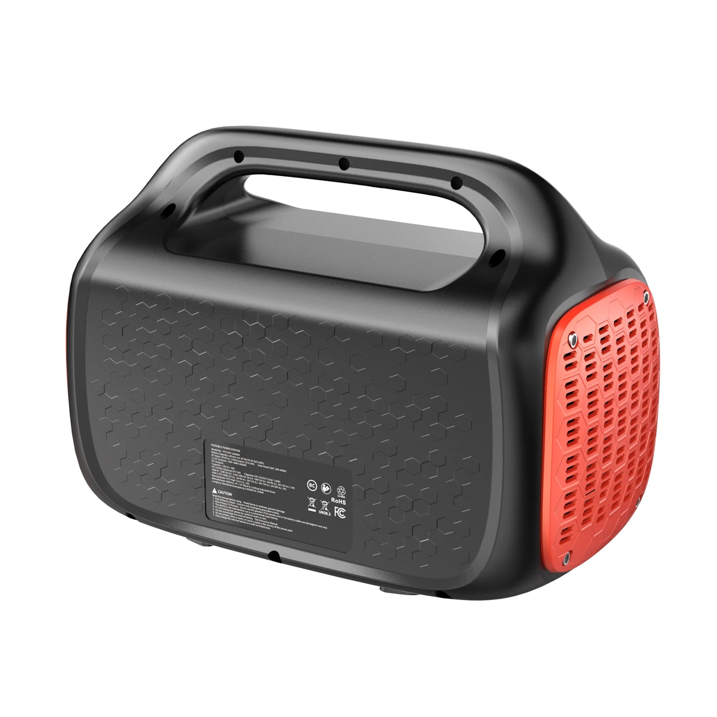 655Wh 600W Portable Generator Power Station 120V/60HZ AC Outlets for Outdoor Camping RV Home Home Emergency Outdoor Indoor