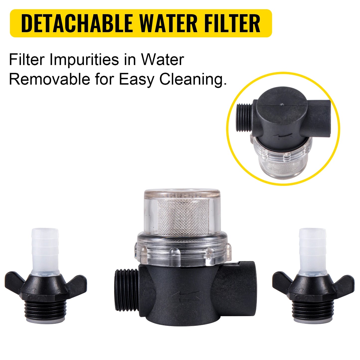 5.5 GPM Washdown Pump Deck Wash Pump Kit 12V 70PSI Boat Marine Yacht RV Water Pump, 25Ft Hose Automatic Diaphragm Pump