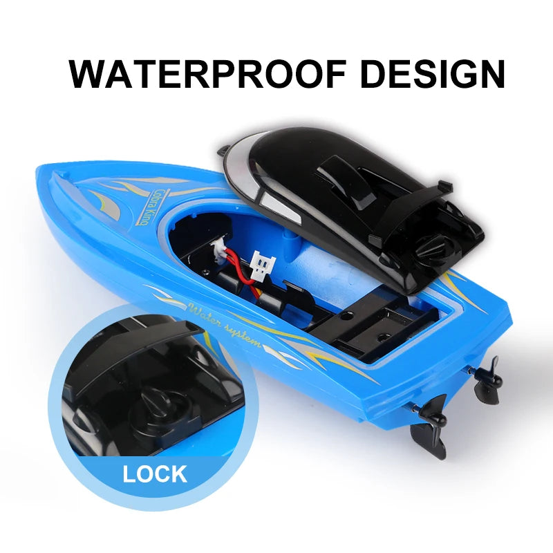 Remote Control Crocodile Speed Boat Toy for Kids, Long Battery Life
