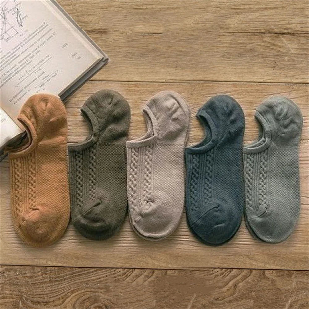 5 Pairs Cotton Tube Socks  Anti Odor