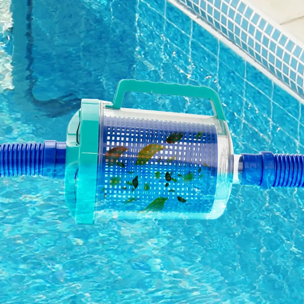 Inline Pool Leaf Canister Pool Vacuum Filter with 5 Skimmer Socks Pool Leaf Collector for W26705 Pentair R211084
