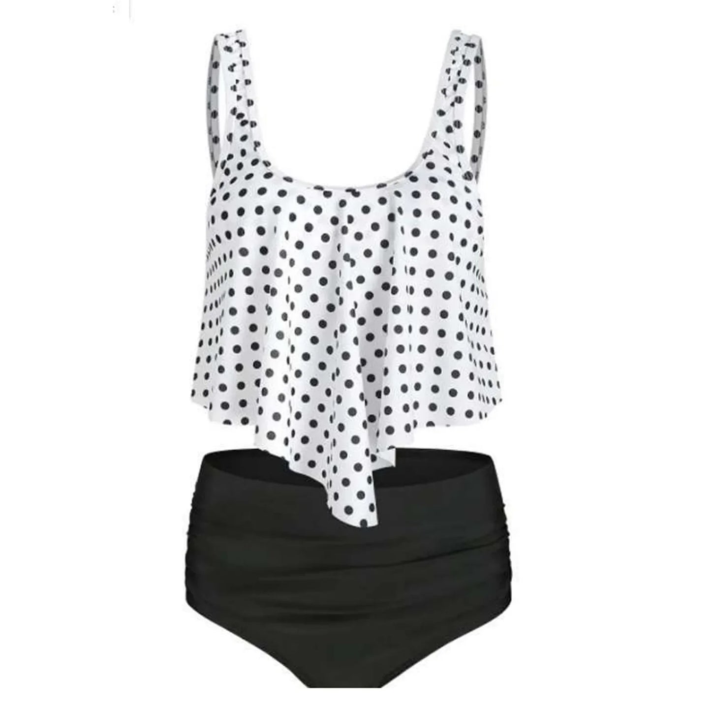 Two Piece Sets Swimwear Ruffles Women Suits Printed Beachwear High Waist Bikini Set Bottoms Push Up Swimsuits