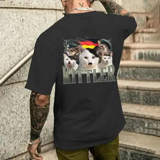 Hilarious Cat Meme T Shirts, Men, Women Cute Fashion T-shirts Oversized Breathable Cotton