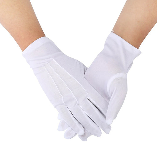 1Pair White Formal Gloves, Tuxedo, Honor Guard, Parade, Inspection