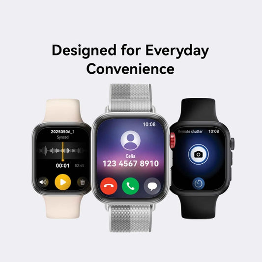 Smartwatch for Men Women, Ultra Slim, iOS & Android, up to 10 Days Battery Life, Bluetooth Call, GPS Running