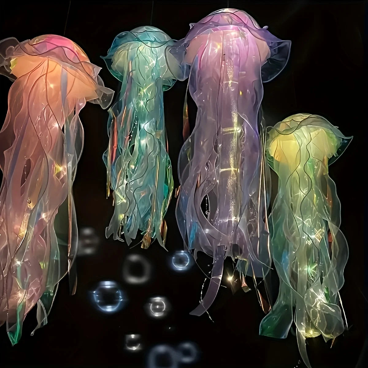 One Piece New LED Jellyfish Chandelier Hanging Tree Lights Outdoor Patio