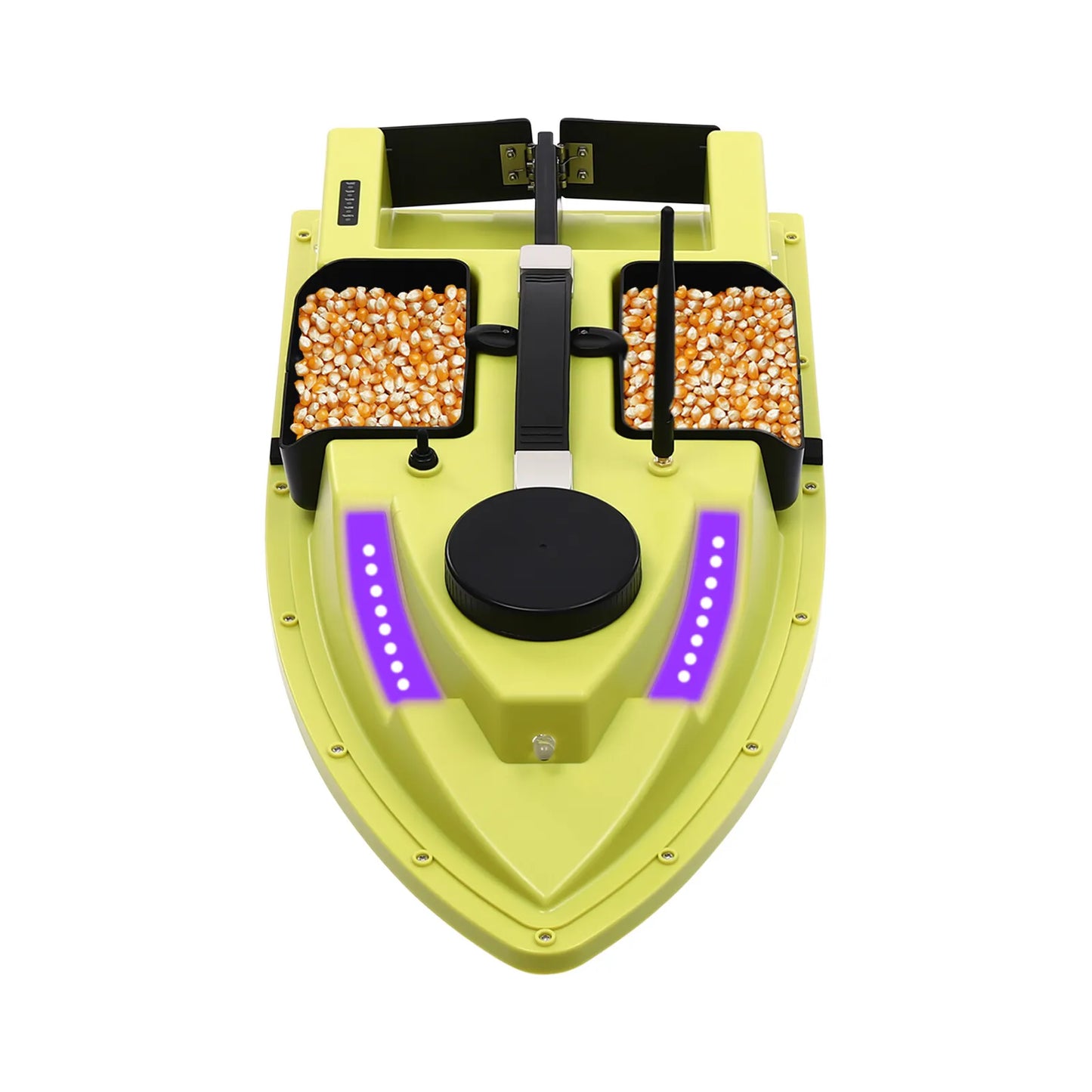 Green Fishing Bait Boat, High-Quality ABS Material, Frosting Treatment & IP65 Waterproof Sturdy For Long-Term Distant Baiting Use