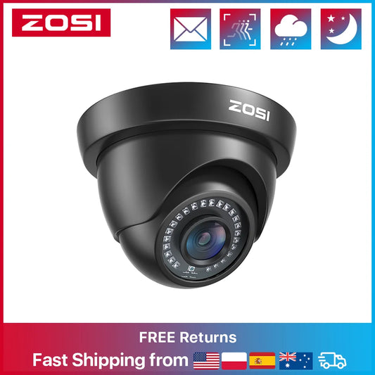 1080P 2MP TVI CVI AHD CVBS 4-in-1 Video Surveillance Outdoor Dome Camera HD Weather proof Home Security Camera System